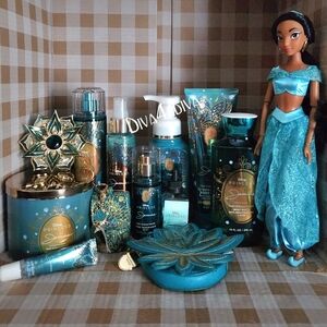 Bath & Body Works X DISNEY PRINCESS JASMINE 11 1/2” Doll 13PC Collection Bundle